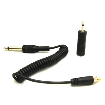 

Yongnuo LS-PC635 RF-603 YN622 PC to 3.5mm 6.35mm Flash Sync Cable Cord With Screw Lock For Studio Strobe Light