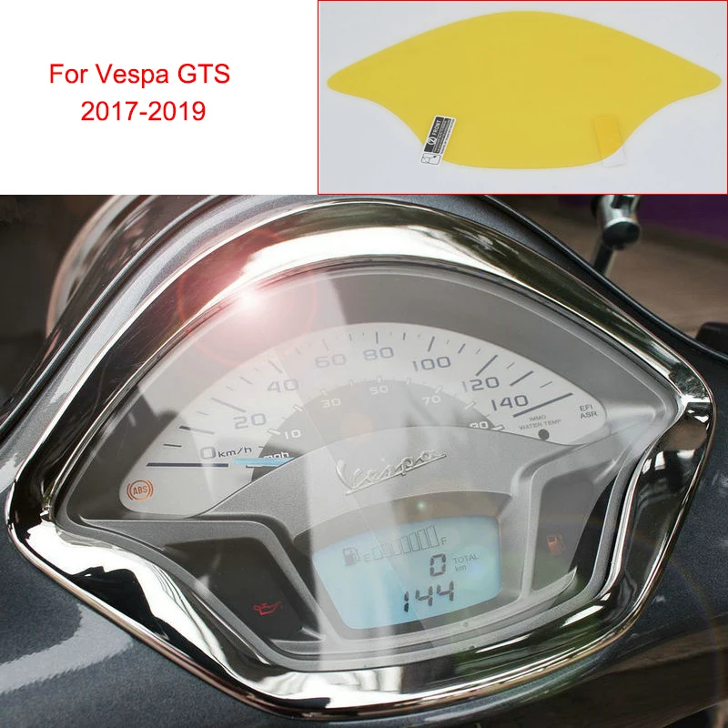 

For Vespa GTS Motorcycle Blu-ray Cluster Screen Scratch Protection Film Speedometer Cover Guard for Vespa 2017 2018 2019 GTS