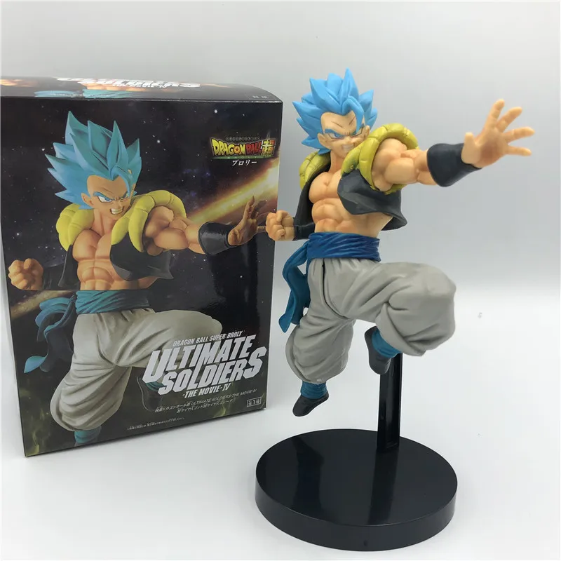 

2019 Dragon Ball Z Dark Blue Gogeta Ultimate Soldier Movie Ver. VS Super Broly Super Saiyan Battle PVC Action Figure DBZ 23cm