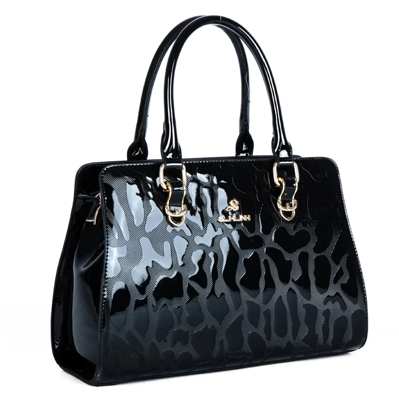 

New Fashion Serpentine Women Handbags Patent Leather Ladies Shoulder Bags Female Girl Brand Luxury Crossbody Bag European Design
