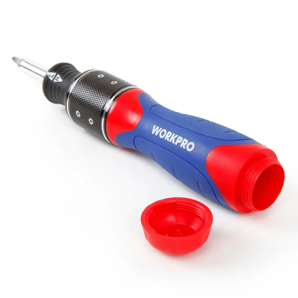 Free Shipping WORKPRO 32PC 6x-Speed Dual-Drive Ratchet Screwdriver Bits Set Home Repair Tool