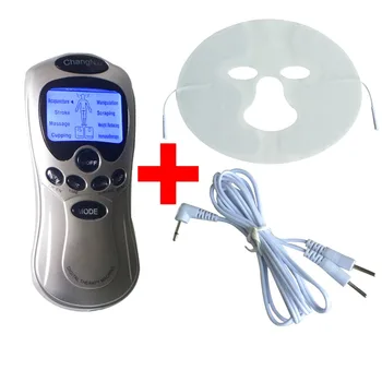 

Tens Acupuncture Body Massager Digital Therapy Machine With A Conductive Face Mask For Facial Muscle Relax Pain Relieves
