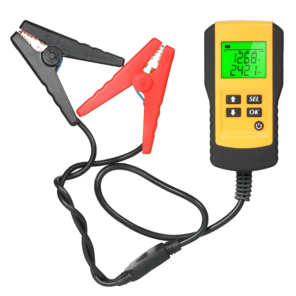 

12V Car Battery Tester Vehicle Car LCD Digital Battery Test Analyzer Auto System Analyzer Diagnostic Tool With backlight