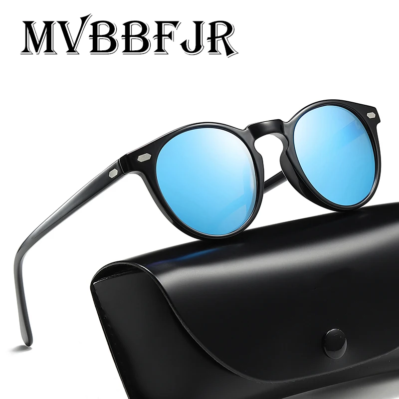 MVBBFJR круглые мужские и женские поляризованные антибликовые зеркальные