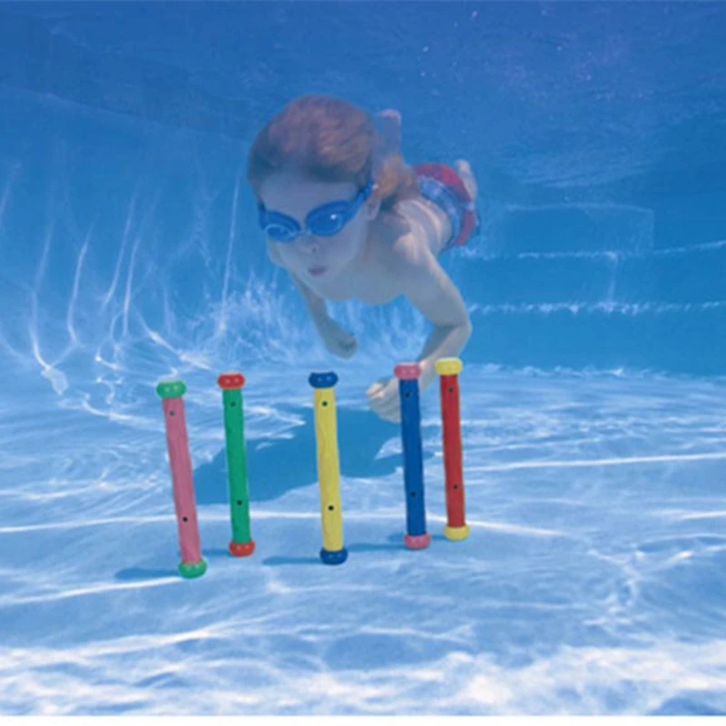 

Child Swimming Practise Diving Stick Swimming Pool Toy 5pcs per set