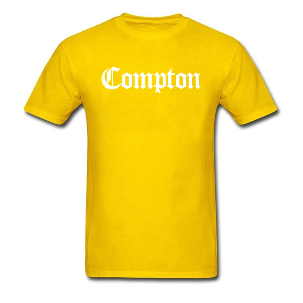 Men Designer Customized Tops Tees Round Neck Summer/Autumn Cotton Fabric T-Shirt Hip hop Short Sleeve Compton0620 T Shirt Compton0620 yellow