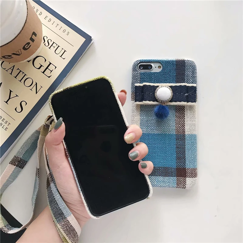 Cloth Fabric Stripe Phone Case (9)