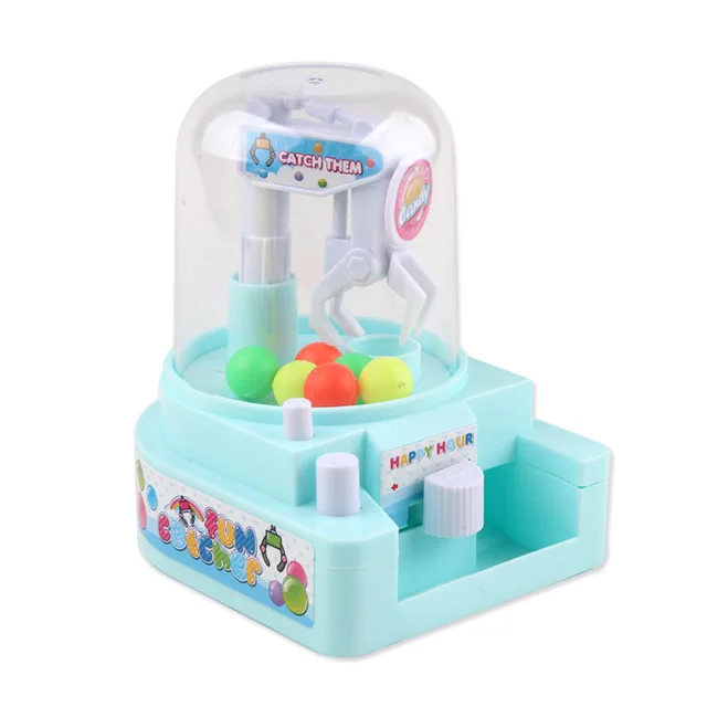 Children's Simulation Small Catching Candy Clips Machine Interactive Manual Mini Educational Toys Boys Girls Desktop Toys 3
