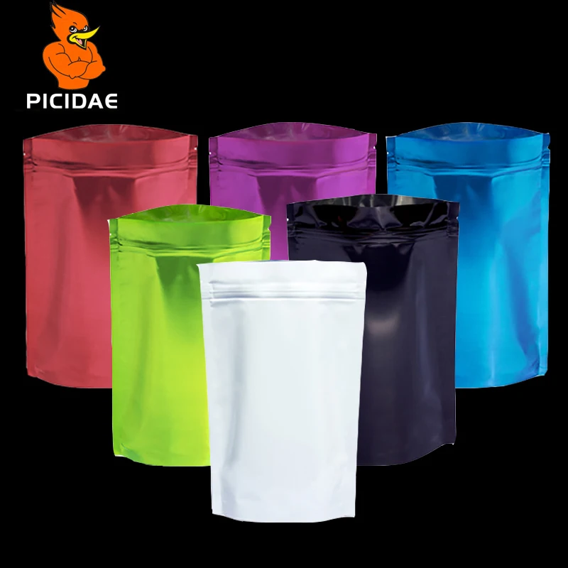 

Coffee Chocolate Snack Cookie Casual Candy Food Clothing Pet Ziplock Storage Bag Aluminum Foil Zipper Standing Wide Bottom color