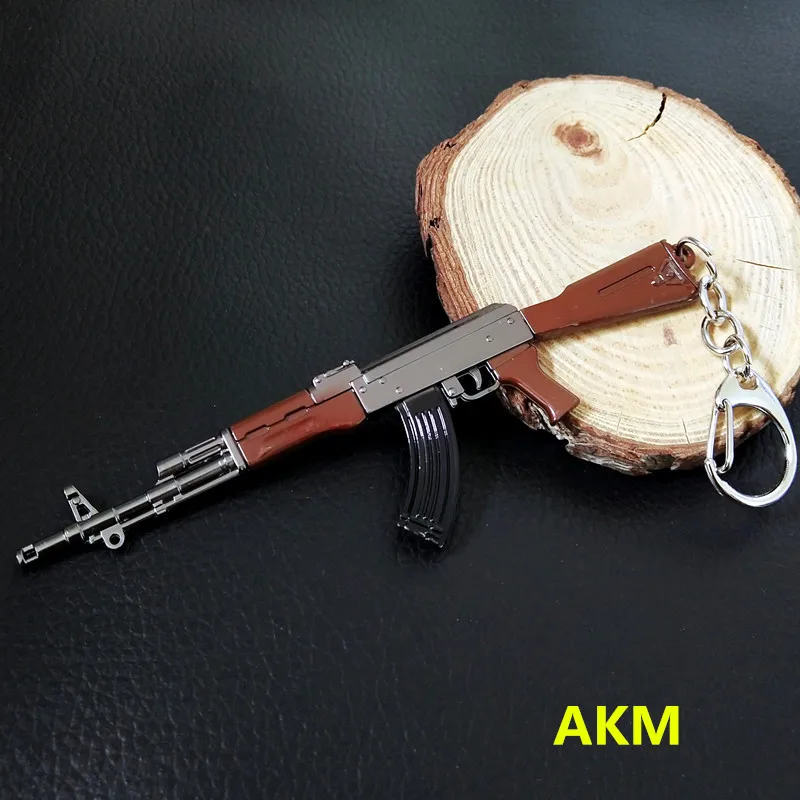 Игра PLAYERUNKNOWN'S BATTLEGROUNDS Косплей Костюм брелок akm 98k модель оружия брелок PUBG Pan шлем для веера подарок - Цвет: 2