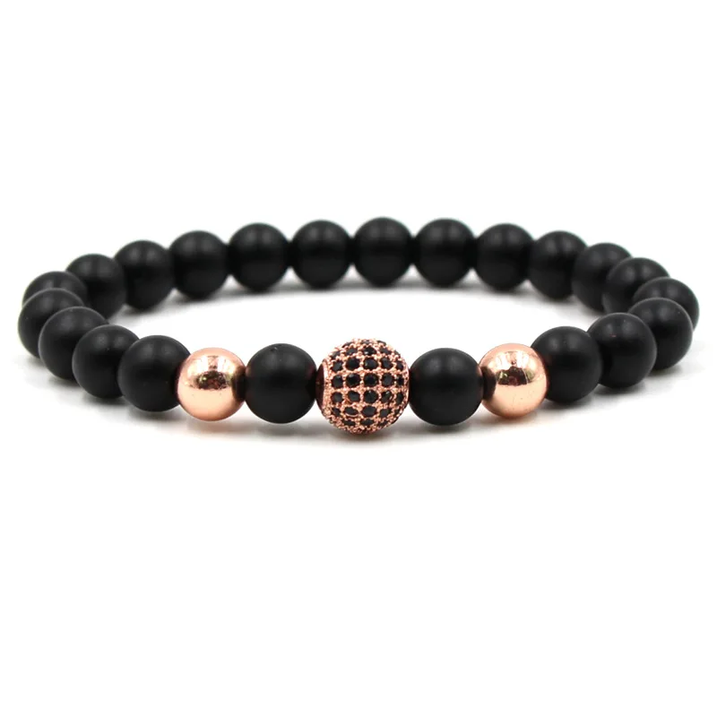 

Wholesale Fashion Beads Black Lava Beads Stone Bracelet DIY Colorful Round Ball Bracelets Jewelry Women Men Gifts