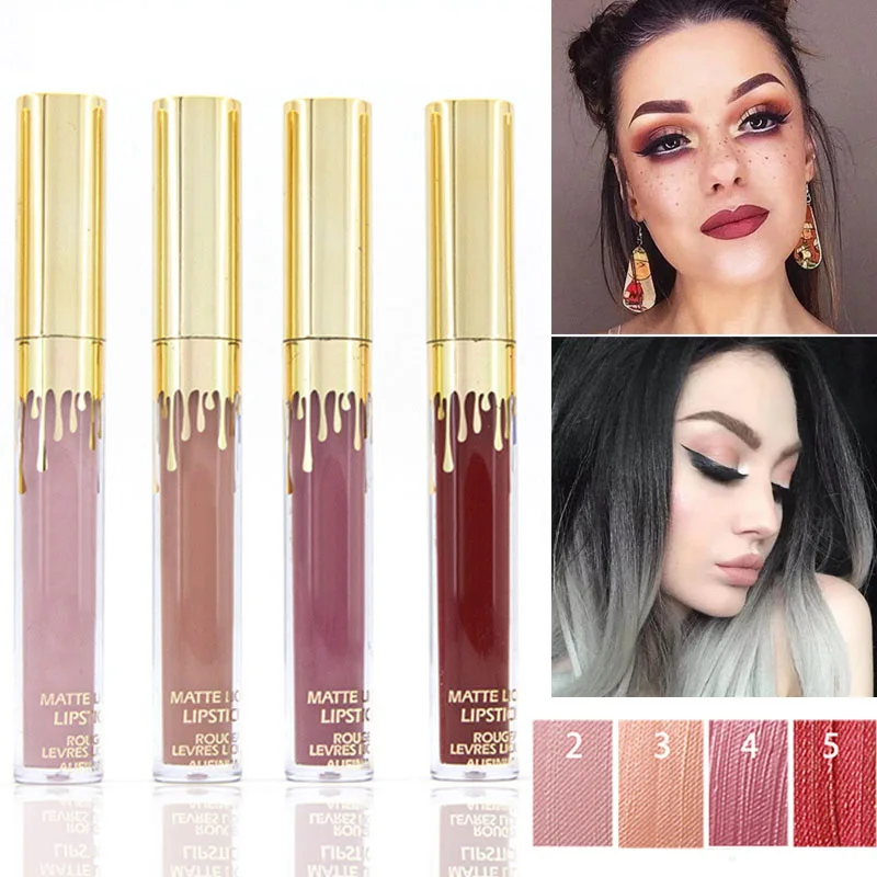 

Makeup Matte Lipstick Long Lasting Liquid Lipstick Waterproof Batom Matter Nude Lip Gloss Maquiagem Cosmetics