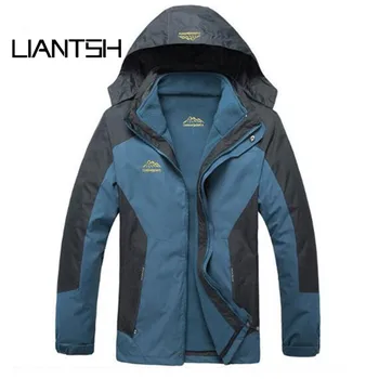 

Outdoor Waterproof Climbing Skiing Jacket Windbreaker Men Women Warm Breathable Windproof Sport Outdoor Coat 3 In 1 Warm Jacket