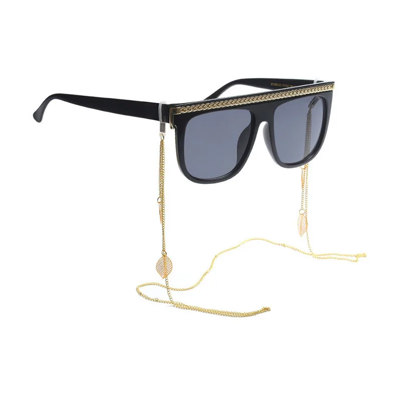 4 Colors Fashion Women Gold Eyewear Chains metal Chain Sunglasses