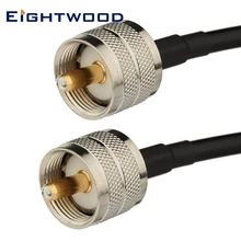 Eightwood UHF папа PL-259 к UHF папа PL-259 цифровой коаксиальный RG58 кабель 5 футов для HAM& CB радио, антенный анализатор, манекен нагрузки, КСВ метр
