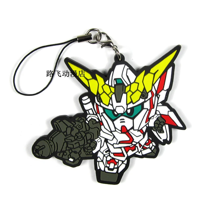 GUNDAM Action Figure Anime Model MOBILE SUIT UC Mobile Phone Schoolbag Rubber Keychain Pendant Toys Gifts 6cm | Игрушки и хобби