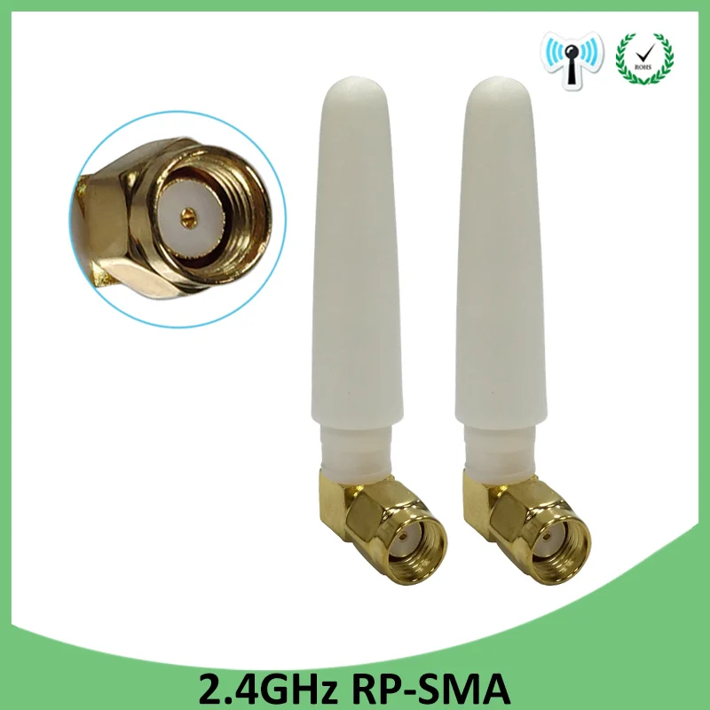 

10PCS 2.4 GHz WiFi Antenna 2dBi Aerial RP-SMA Male Connector 2.4ghz antena wi fi For PCI Card USB Wireless Router Wifi Booster