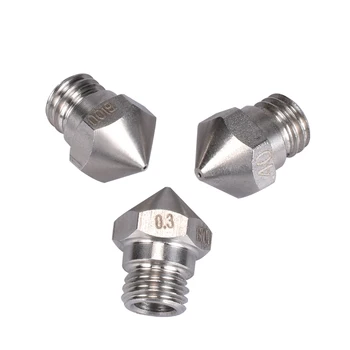 

10PCS 3D PRINTER New arrival 3d printer M7 stainless steel MK10 Nozzle 0.2/0.3/0.4/0.5/0.6/0.8mm for 1.75mm for 3D printer