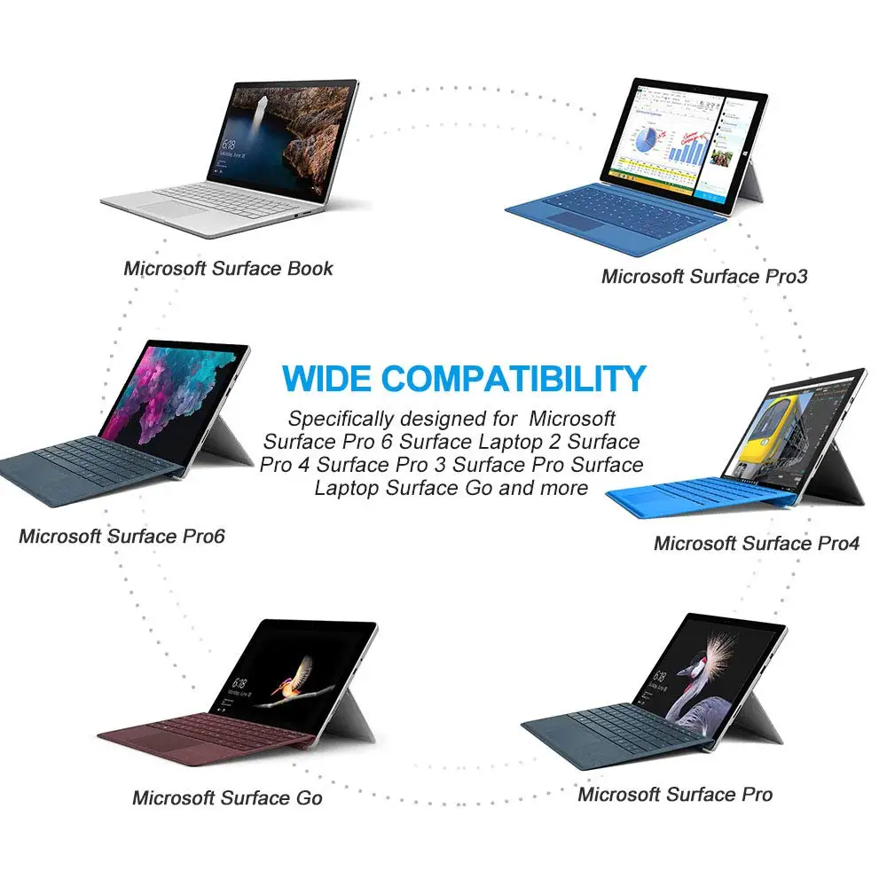 Адаптер переменного тока 44 W 15 V 2.58A блок питания для ноутбука Зарядное устройство A1800 для microsoft Surface Pro 4 5 книга Tablet 5 V 1A USB Порты и разъёмы ЕС