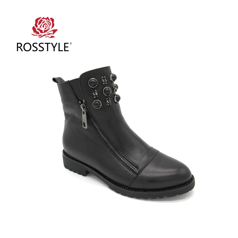 ROSSTYLE/женские ботинки ручной работы из коровьей кожи; модные зимние черные женские ботинки на двойной молнии; ботильоны из натуральной кожи; ... ROSSTYLE/женские ботинки ручной работы из коровьей кожи; модные зимние черные женские ботинки на двойной молнии; ботильоны из натуральной кожи; ...