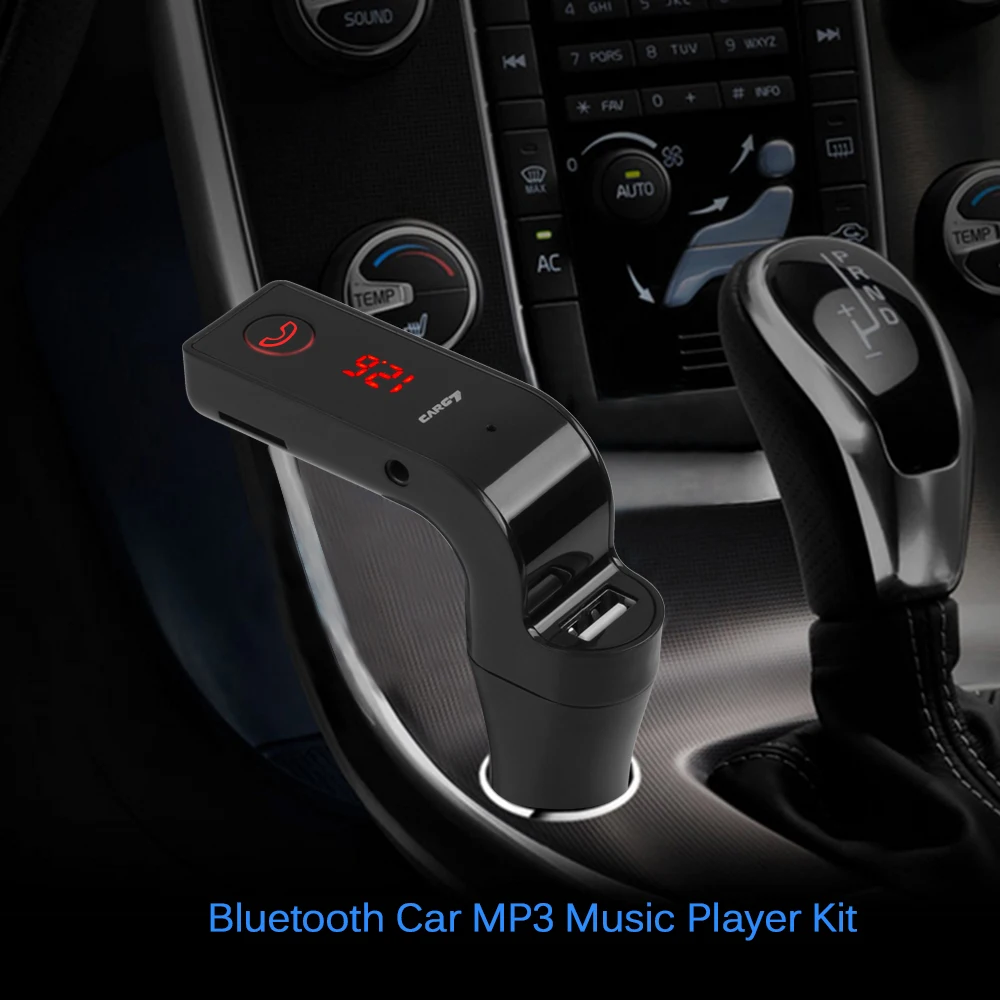 Onever 4-в-1 Громкой Беспроводной Bluetooth Fm-передатчик Модулятор Автомобильный Комплект Mp3-плеер SD USB ЖК-Автомобиль Музыкальный Плеер G7 AUX автомагнитола fm трансмиттер mp3 плеер car-styling фм модулятор