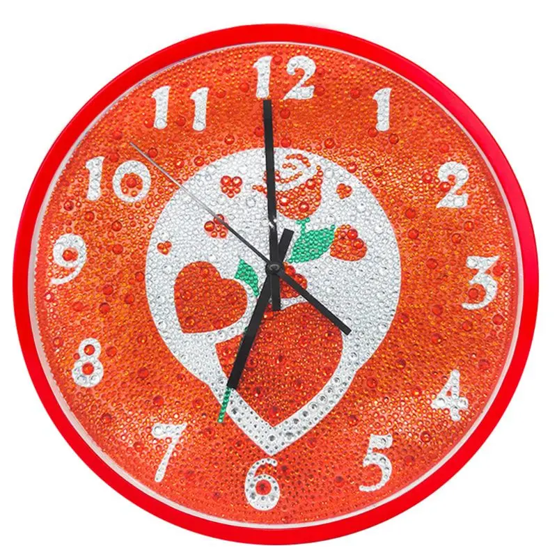 Best Love DIY Clock Diamond Painting Kits , Wall Decor with Colorful Diamonds ,Kids Arts and Crafts Kit Includes Clock Mechanism