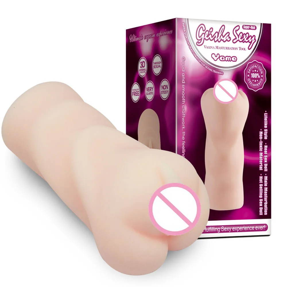 NoEnName Null masturbator vagina masturbator for men 3D Male Masturbators Realistic Vagina font b Pussy b