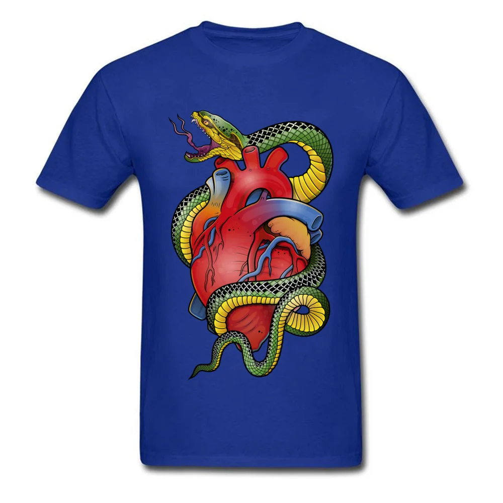 Snake and heart_blue
