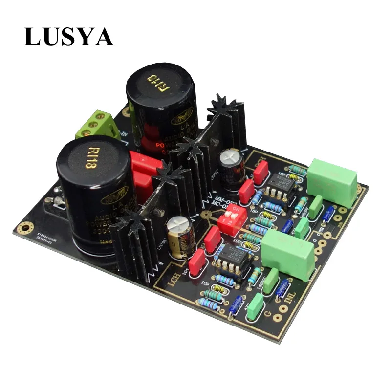 

Lusya new version vinyl player NE5532 MM MC phono amplifier reference Germany DUAL circuit DIY kit/finished