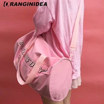 

Women Tote Bag Lady Pink Boston Bag Cartoon Bunny Printed Handbag Sweet Girl Large Capacity Shoulder Crossbody Bags sac a main