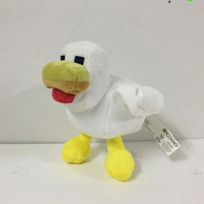 Minecraft Plush Toys 18-20cm Minecraft Snow Golem Steve Wolf Ocelot Rabbit Chicken Plush Stuffed Toys for Children Kids Gifts