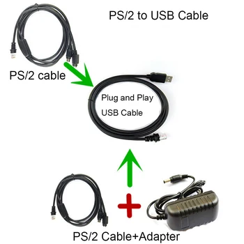 

2pcs PS2 to USB BarCode Scanner Cable, 2M(7feet),For Honeywell HHP 3800LTP,IT3800LRPDFVHD,IT3800LX,Free Shipping