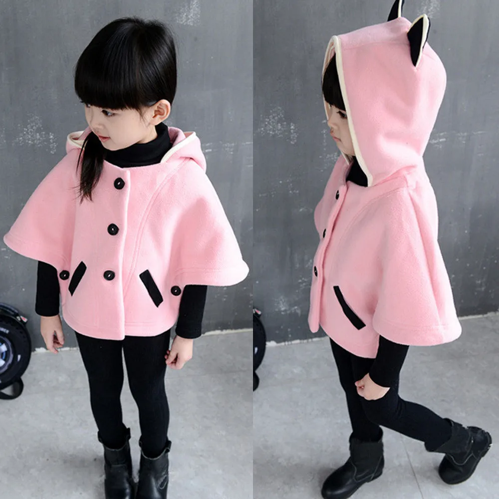 Г. зимние детские куртки милые теплые осенние пальто для маленьких девочек с изображением кота верхняя одежда для детей ясельного возраста, свитшот для малышей, куртка для девочек, пальто