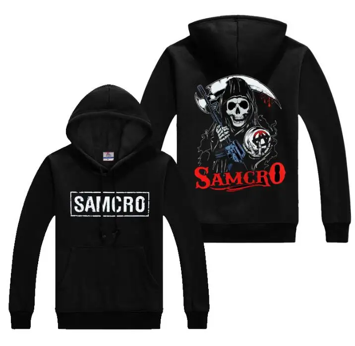 2019 Детское пальто анархия мужская толстовка с капюшоном SOA спортивная