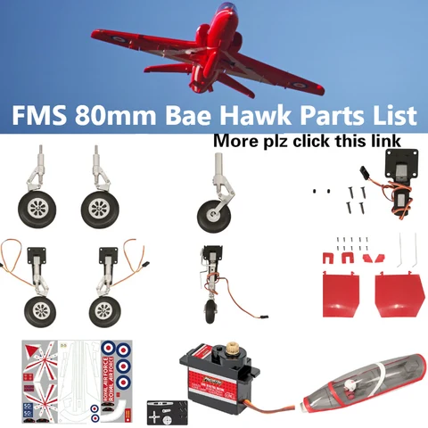 FMS 80mm Bae Hawk Red Arrow EDF Ducted Fan Jet Parts Retract Landing Gear Set System Motor ESC RC Airplane Model Plane Aircraft FMS 80mm Bae Hawk Red Arrow EDF Ducted Fan Jet Parts Retract Landing Gear Set System Motor ESC RC Airplane Model Plane Aircraft