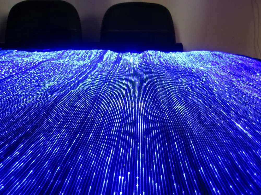 Светодиодная оптоволоконная ткань цветная rgb светящаяся ткань|fiber optic cloth|fiber opticled