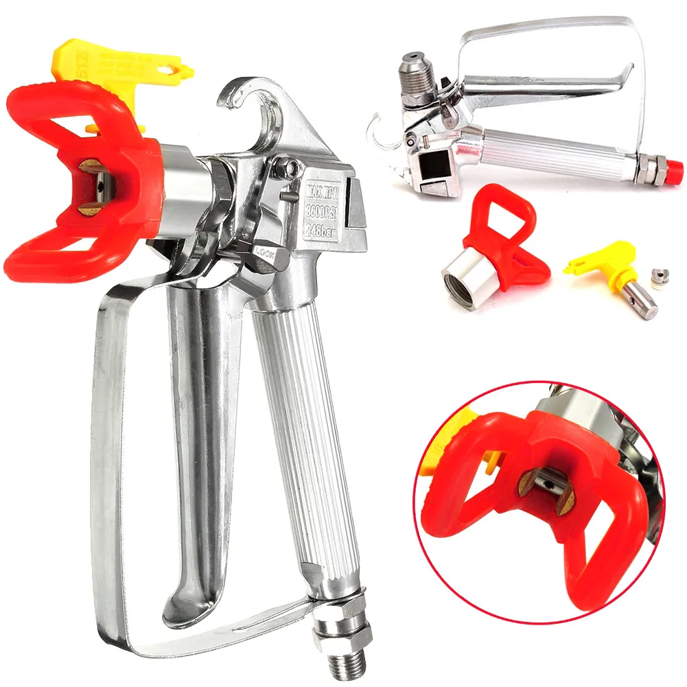 

3600 PSI Airless Paint Sprayer High Pressure Spray Tools Kit with 517 Tip HVR88