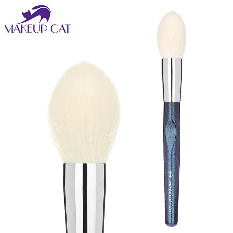 

Makeup Cat Big Face Definer Brush Large Tapered Face Brush Face Foundation Powder Blush Beauty Make Up Tool XK02 High Quality