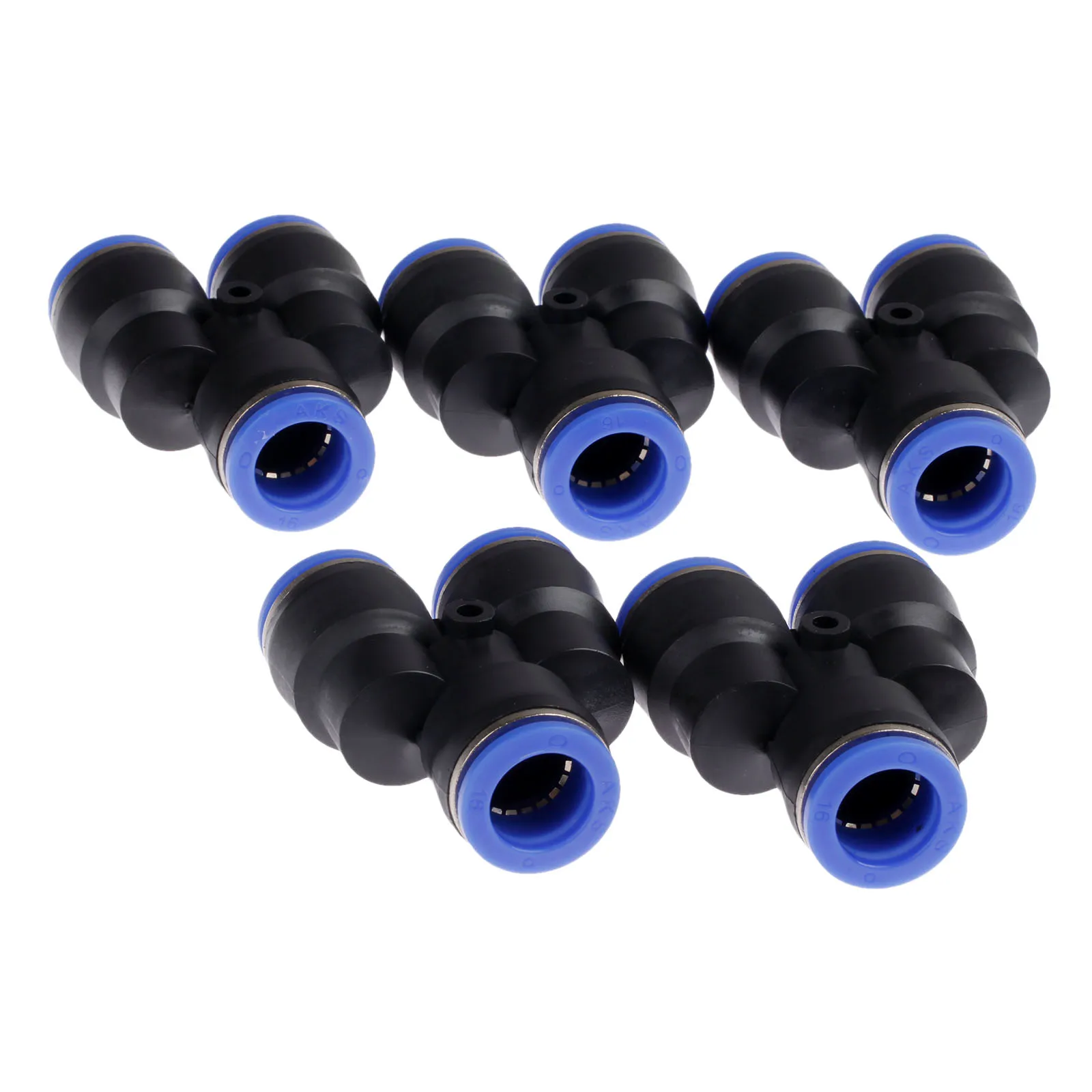 5Pcs/Lot Pneumatic Fittings 3 Way Air Pneumatic Connector Y Union 16mm