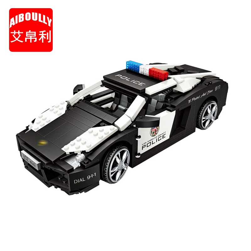 

1113 Mini Blocks Technic Mini City Police Car Model Building Bricks Vehicle Racing Car Assembly Toy for Kids DIY Educational Loz