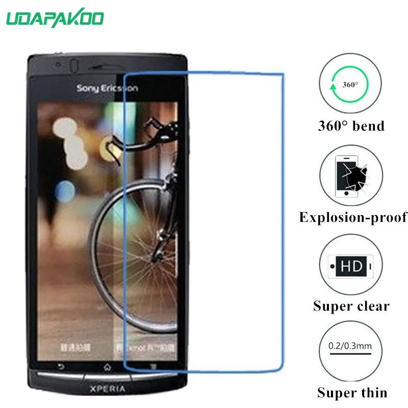 

udapakoo clear Tempered (soft glass) film for Sony Xperia arc S LT18I Nano Explosion-proof glass Screen Protector
