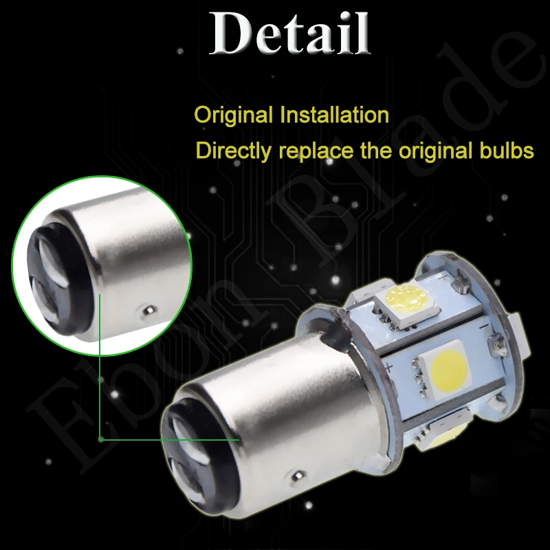 1/2 шт. 1157 BAY15D светодиодный фонарь для автомобиля, мотоцикла, задний тормоз, стоп-сигнал поворота, светильник, белый янтарь, красный, 6 В постоянного тока, автомобильный Стайлинг