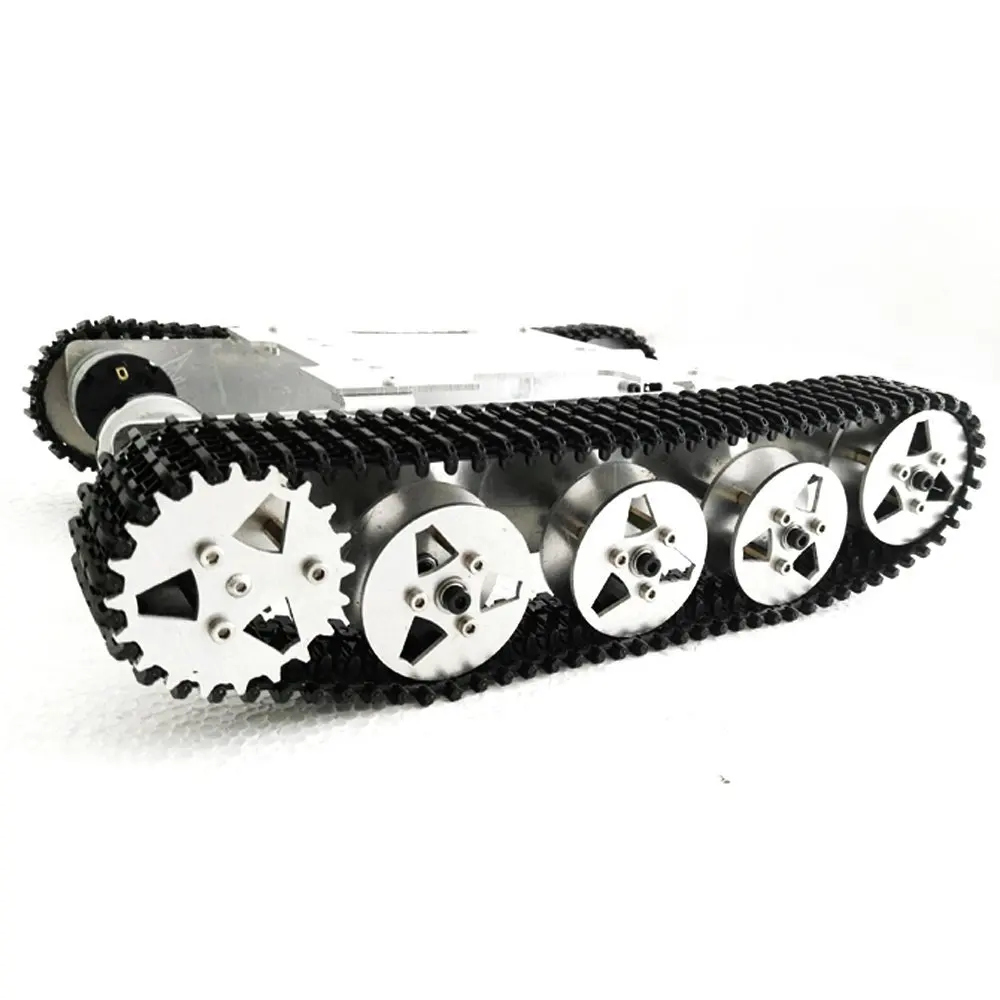 Rot5 WIFI RC Tank Mount Track Suspension System Aluminum Alloy Chassis Shock Absorption RC Track Chassis 2 DC Motors