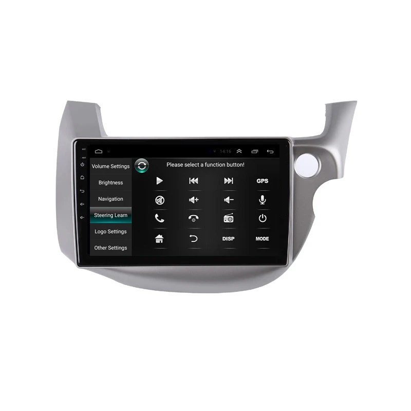 Top 10"  2.5D IPS  Android 8.1 Car DVD Multimedia Player GPS For honda Fit jazz Right driving 2008 2009-2013 car radio navigation 3