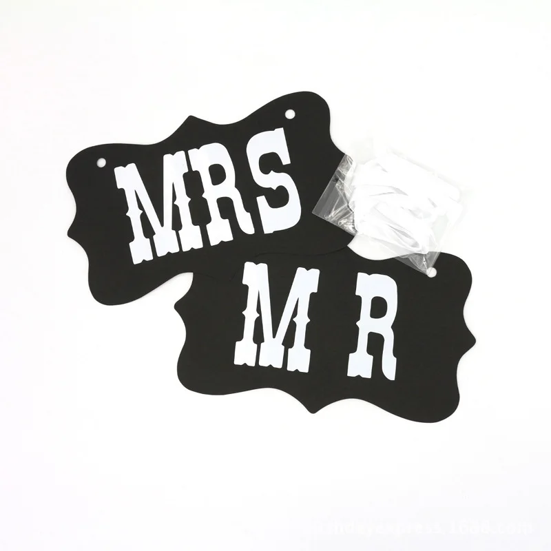 Photo Props Wedding Decorations Bride Mr Mrs Party Supplies Baby Shower Birthday 