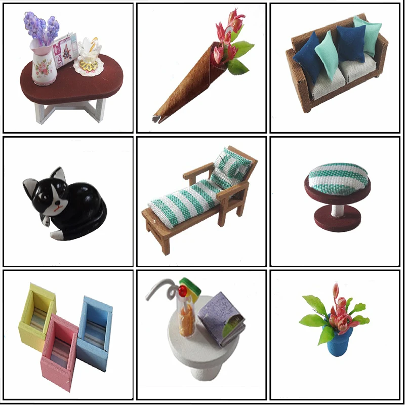  Hot Sale DIY Doll House Wooden Miniatura Doll Houses Miniature dollhouse With Furniture LED Lights  - 32786214712