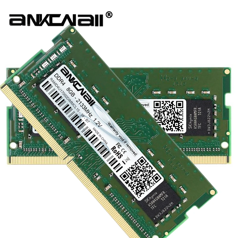 Новая память для ноутбука ANKONALL ddr4 32 Гб(2 шт. X 16 Гб) 2133 МГц 2400 МГц 2666 МГц, высокая совместимость с системами Intel и AMD