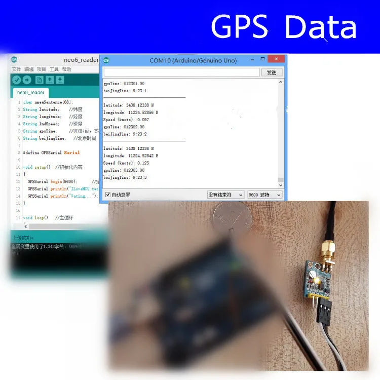 1 шт. gps модуль NEO-7N вместо NEO-6M UBLOX спутниковый позиционер навигации для Arduino/STM32/51