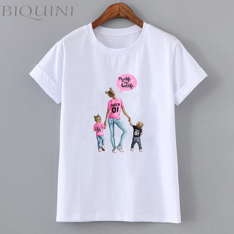 Mama Baby 2019 супер мама Harajuku Kawaii женская футболка прекрасный эстетический Досуг