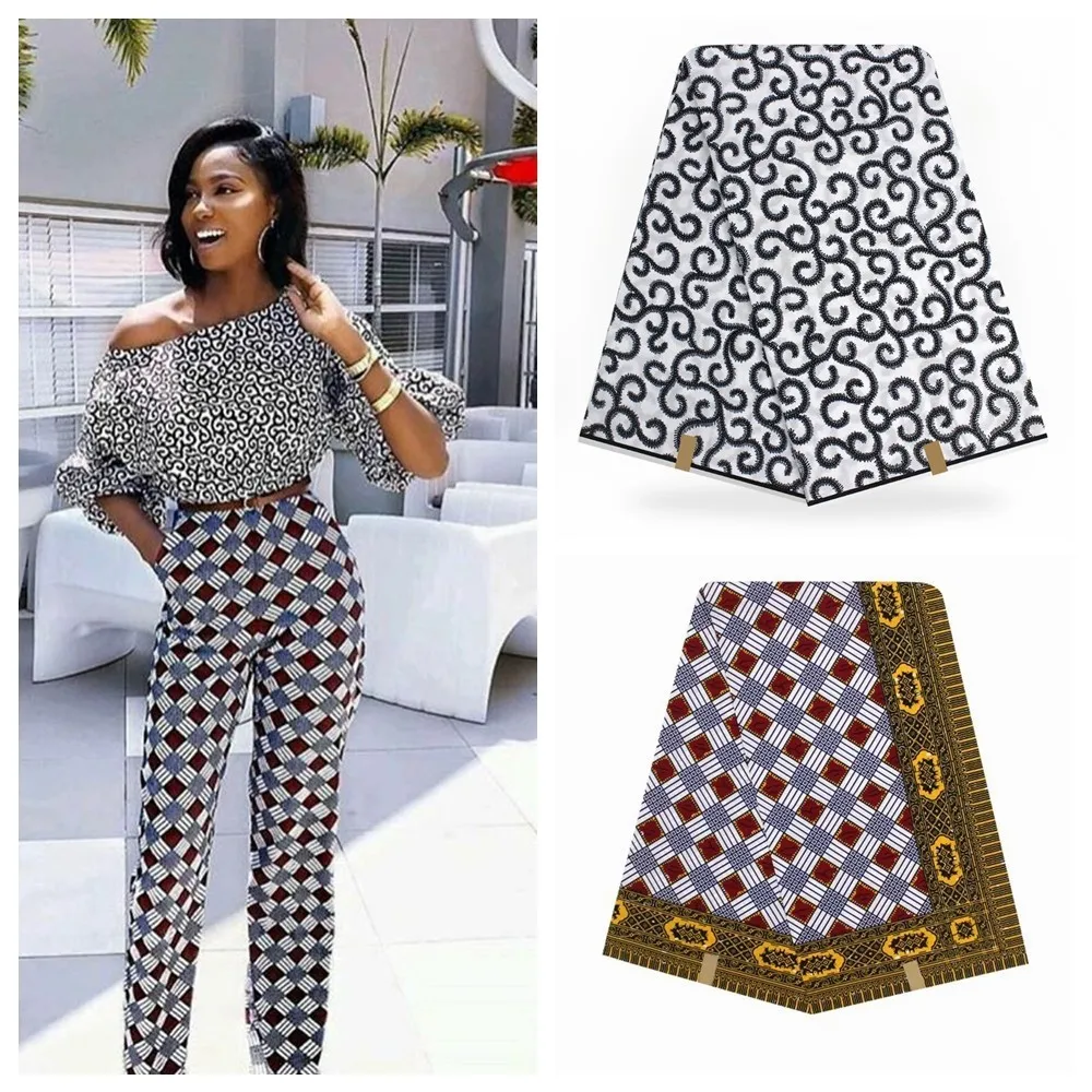 New Guaranteed Real Dutch Wax Block Prints In Dutch Wax Cotton Veritable Wax Veritable African Ankara Fabric Aso Ebi Soft